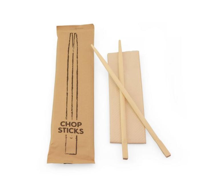 Set chopsticks Bambus mit Serviette FSC® Papier