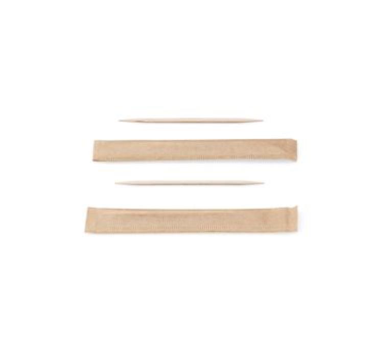 Zahnstocher FSC® Holz, 2 Spitze, einzeln verpackt (Birke)